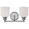 Melrose 7 3/4" High Polished Chrome 2-Light Wall Sconce