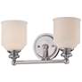 3_Melrose 7 3/4" High Polished Chrome 2-Light Wall Sconce more views