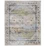 Melrose Distressed Indoor Ivory Area Rug 39NZF 2' x 3'