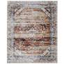 Melrose Distressed Indoor Ivory Area Rug 39NZF 5' x 7'-6"
