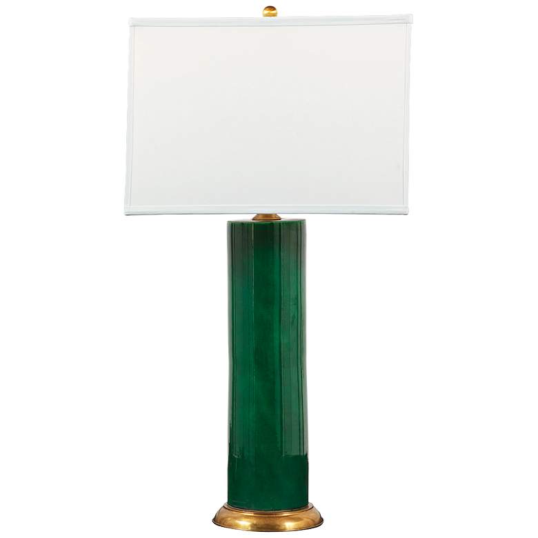 Image 1 Melrose Emerald Porcelain Table Lamp