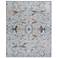 Melrose Floral & Botanical Indoor Blue Area Rug 39P4F 6'-7" x 9'-6"