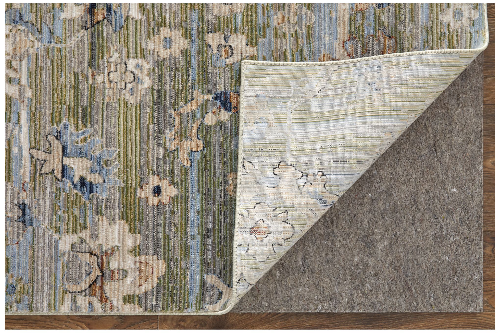 Image 4 Melrose Floral & Botanical Indoor Green Area Rug 39P3F 7'-10" x 10'-3" more views