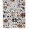 Melrose Floral & Botanical Indoor Ivory Area Rug 39P1F 5' x 7'-6"