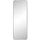 Melrose Matte Black 24" x 68" Rectangular Wall/Floor Mirror