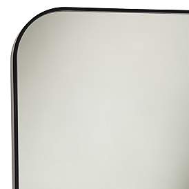 Image2 of Melrose Matte Black 24" x 68" Rectangular Wall/Floor Mirror more views