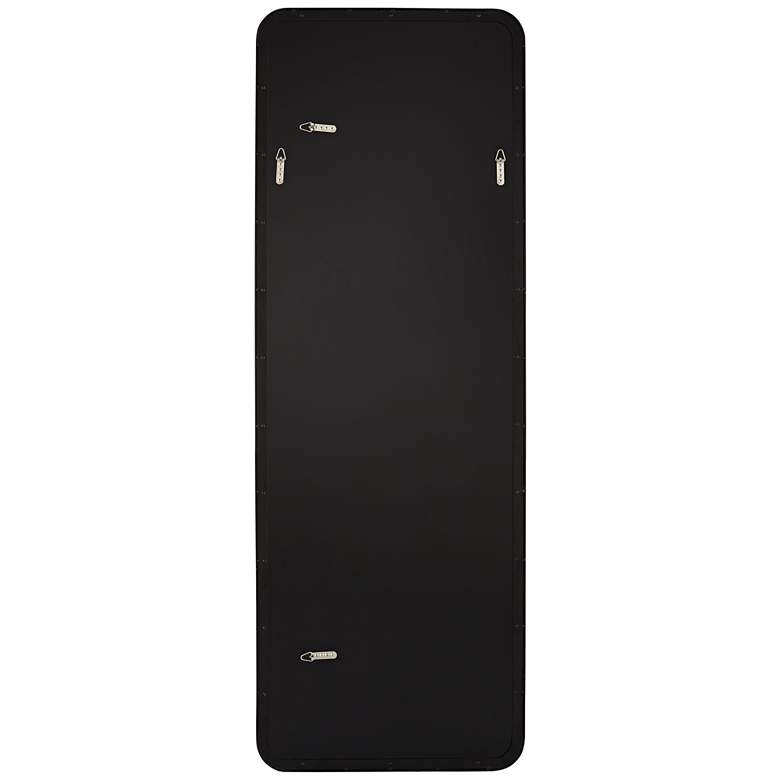 Image 7 Melrose Matte Black 24 inch x 68 inch Rectangular Wall/Floor Mirror more views