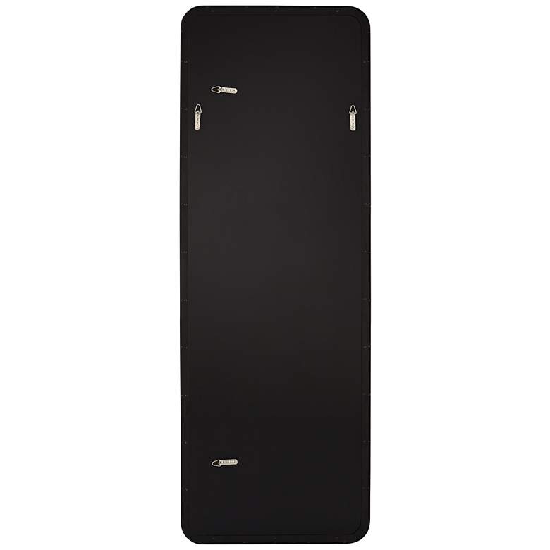 Image 7 Melrose Matte Black 24" x 68" Rectangular Wall/Floor Mirror more views