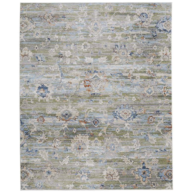 Image 1 Melrose Traditional Floral & Botanical Soft Indoor Green Area Rug 39P3F