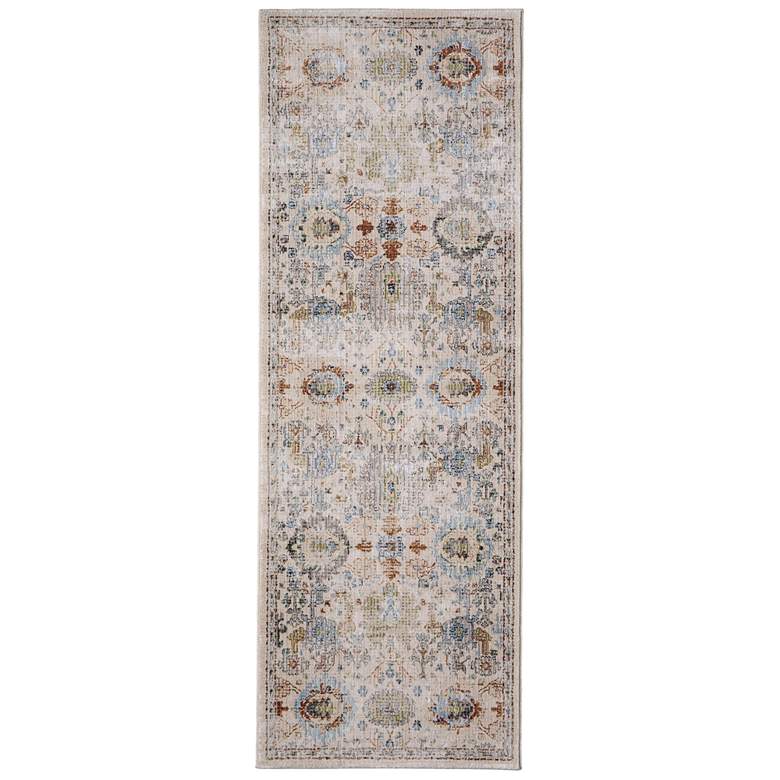 Image 1 Melrose Traditional Floral & Botanical Soft Indoor Tan Area Rug 39P5F