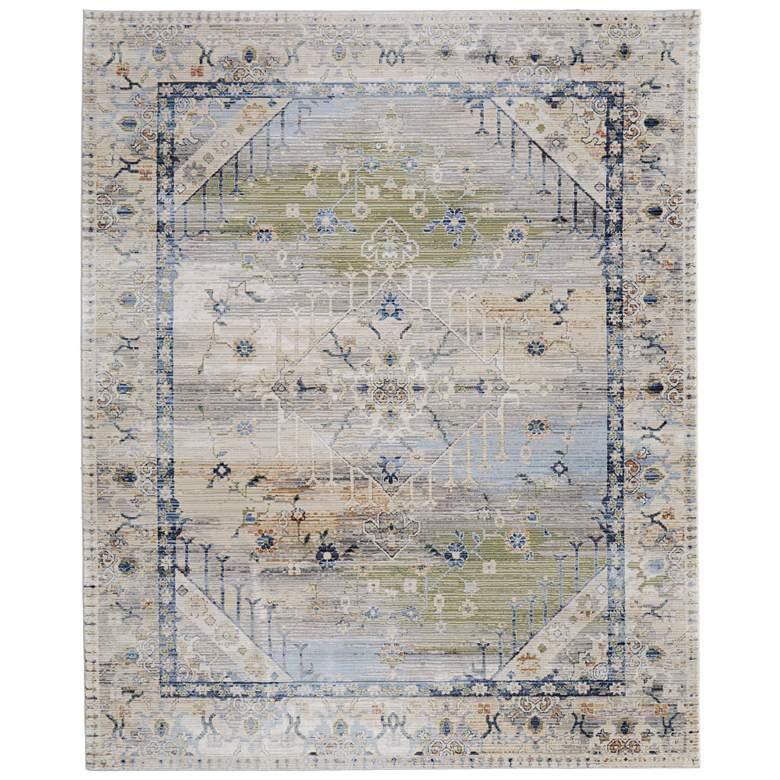 Image 1 Melrose Transitional Distressed Soft Indoor Ivory Area Rug 39NZF