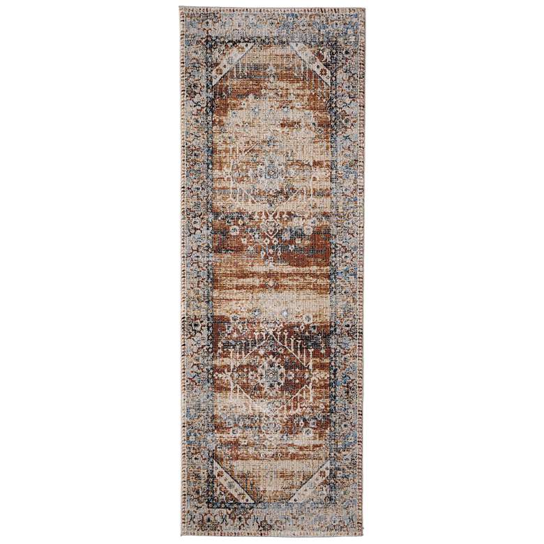 Image 1 Melrose Transitional Distressed Soft Indoor Ivory Area Rug 39NZF