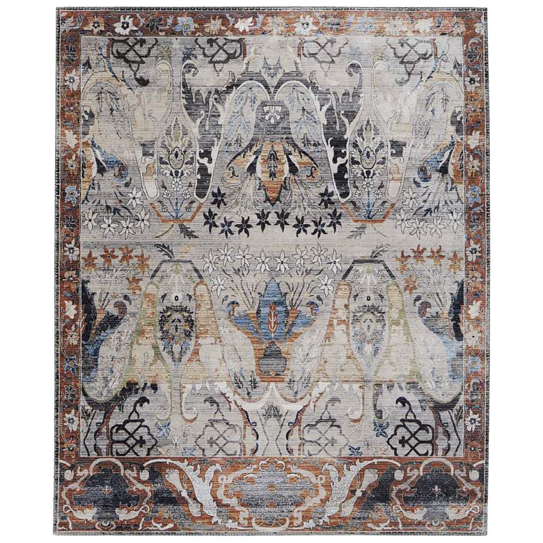 Image 1 Melrose Transitional Ikat Soft Indoor Ivory Area Rug 39P2F