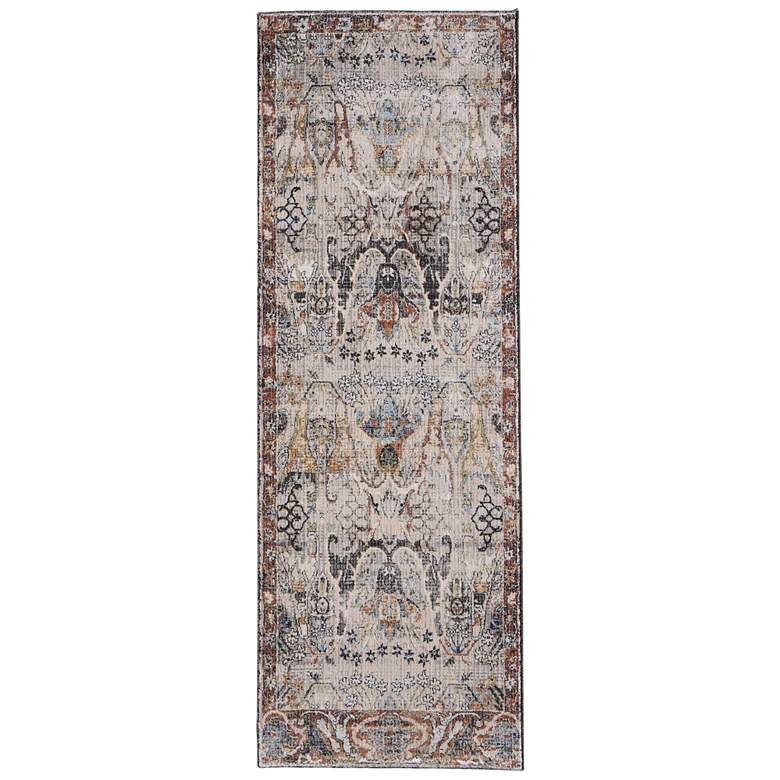 Image 1 Melrose Transitional Ikat Soft Indoor Ivory Area Rug 39P2F