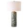Meltdown 28 1/2" Teal and Ivory Ceramic Table Lamp