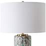 5_Meltdown 28 1/2" Teal and Ivory Ceramic Table Lamp more views