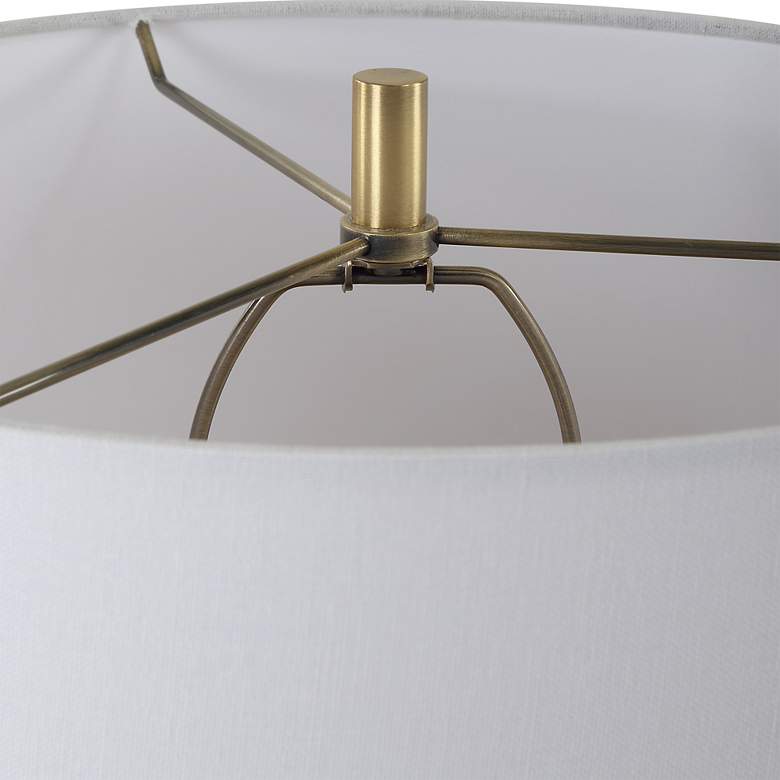 Image 6 Meltdown 28 1/2" Teal and Ivory Ceramic Table Lamp more views