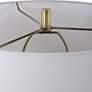 6_Meltdown 28 1/2" Teal and Ivory Ceramic Table Lamp more views