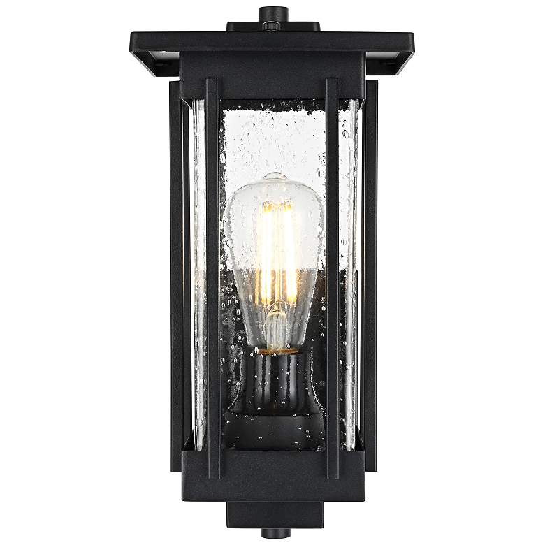 Image 2 Melvale 13" High Black Outdoor Wall Light