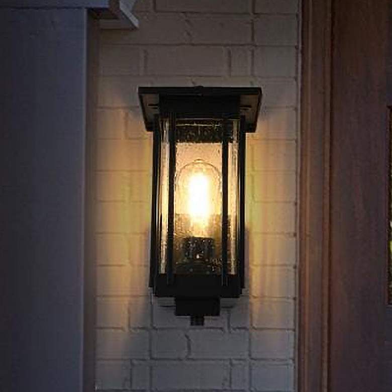 Image 1 Melvale 13" High Black Outdoor Wall Light
