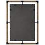 Melville Rust Black Iron Natural Rope 28" x 38" Wall Mirror