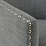 Memo Gray Fabric Swivel Lounge Chair