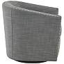 Memo Gray Fabric Swivel Lounge Chair