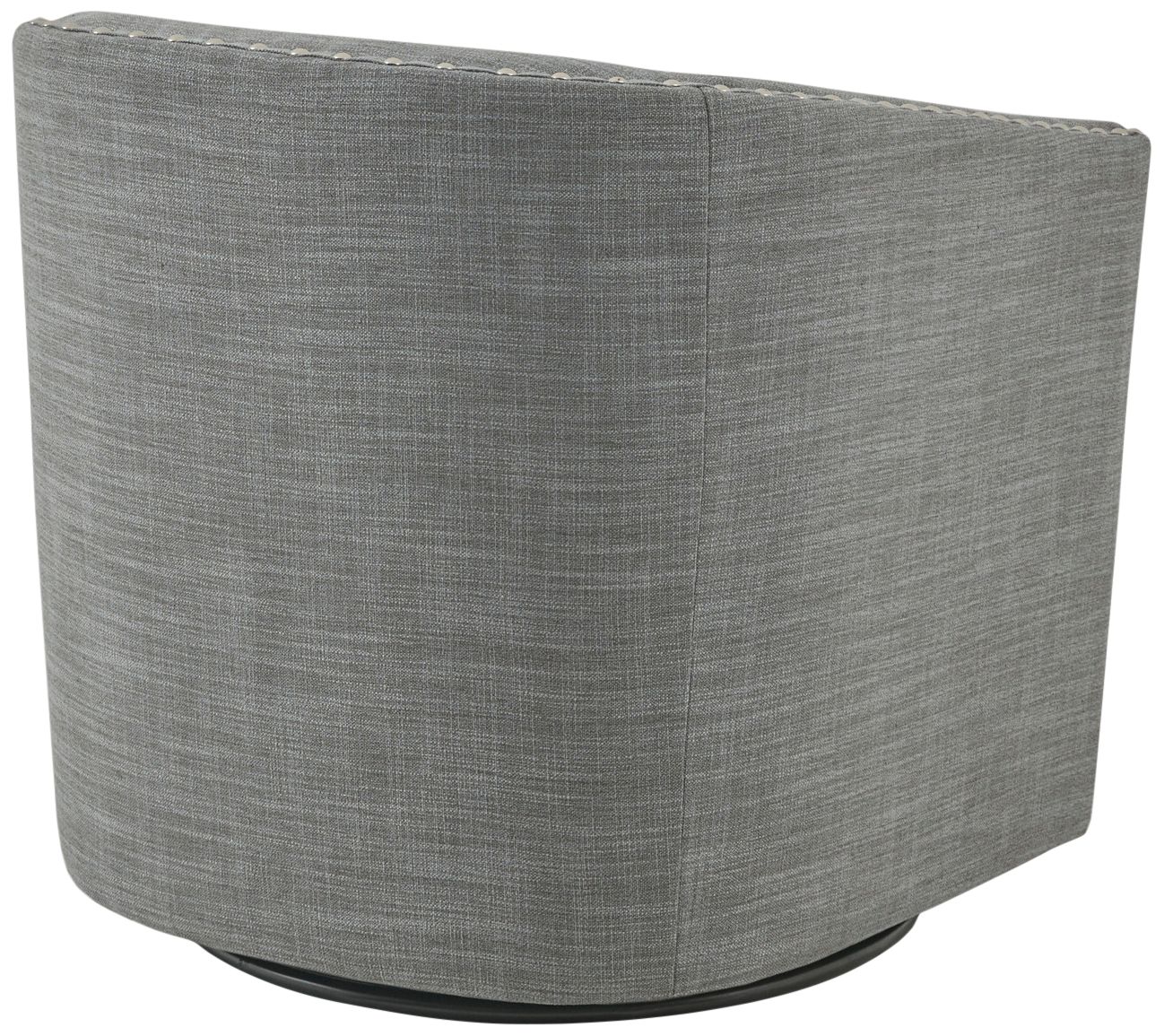 Memo Gray Fabric Swivel Lounge Chair