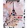 Memories of Paris IV 20" High Eiffel Tower Wall Art