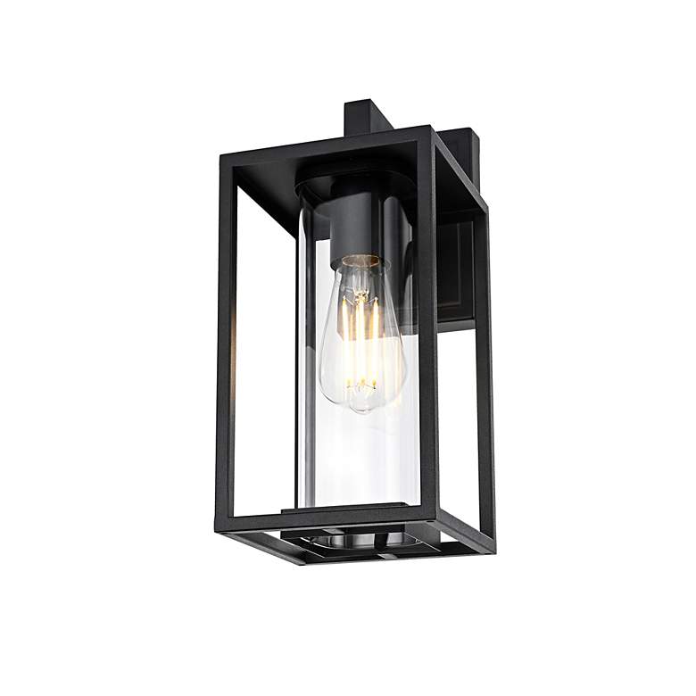 Image 4 Memphis 13 1/2" High Black Outdoor Wall Light more views