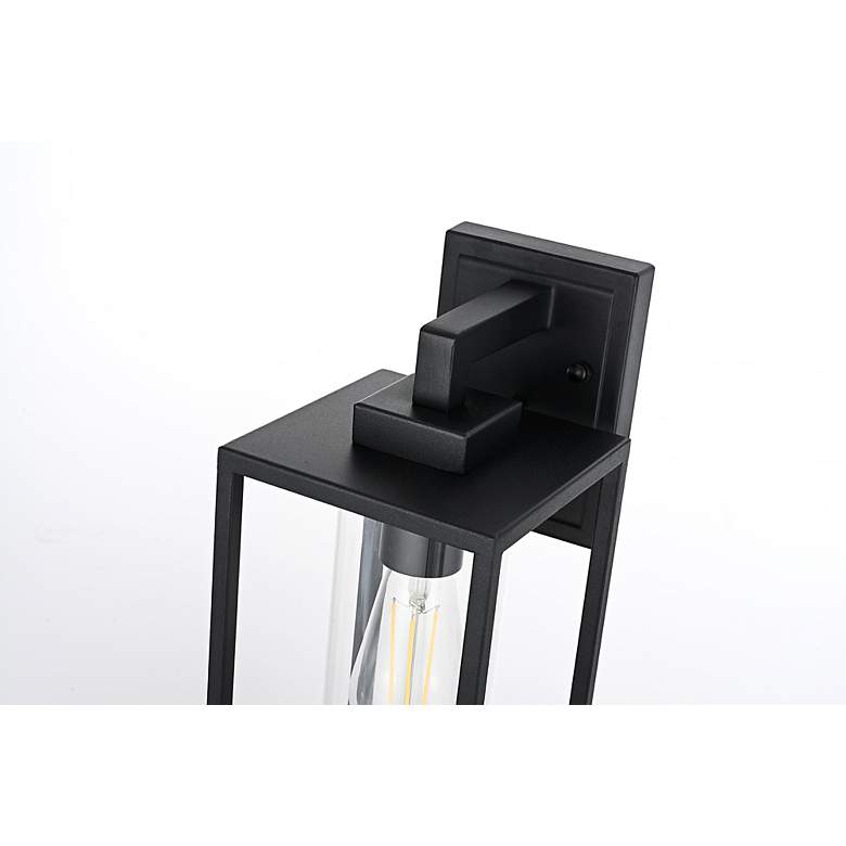 Image 5 Memphis 13 1/2" High Black Outdoor Wall Light more views