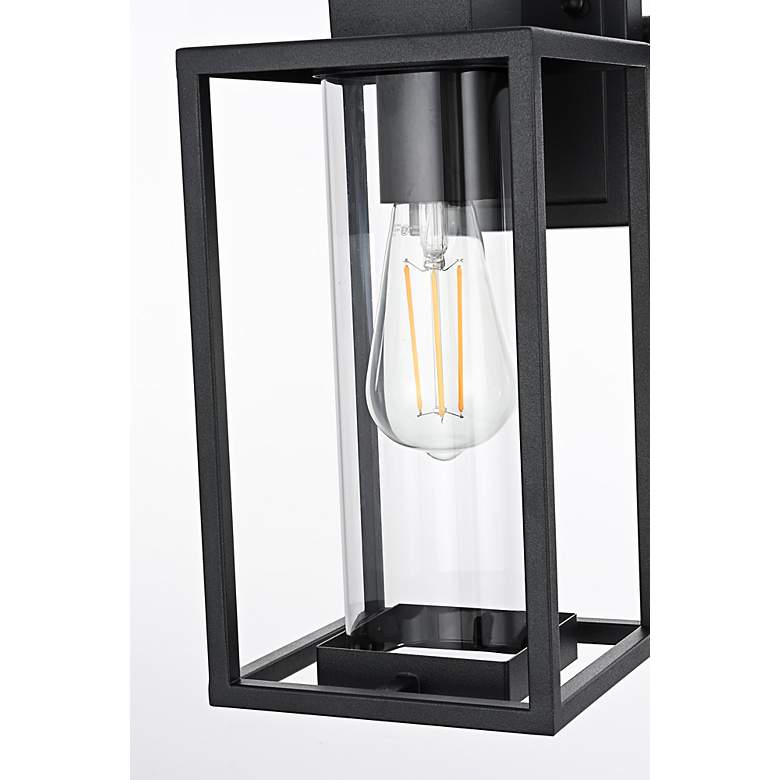 Image 6 Memphis 13 1/2" High Black Outdoor Wall Light more views