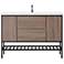 Memphis 47 3/4" Wide Taupe 2-Door Single Sink Vanity