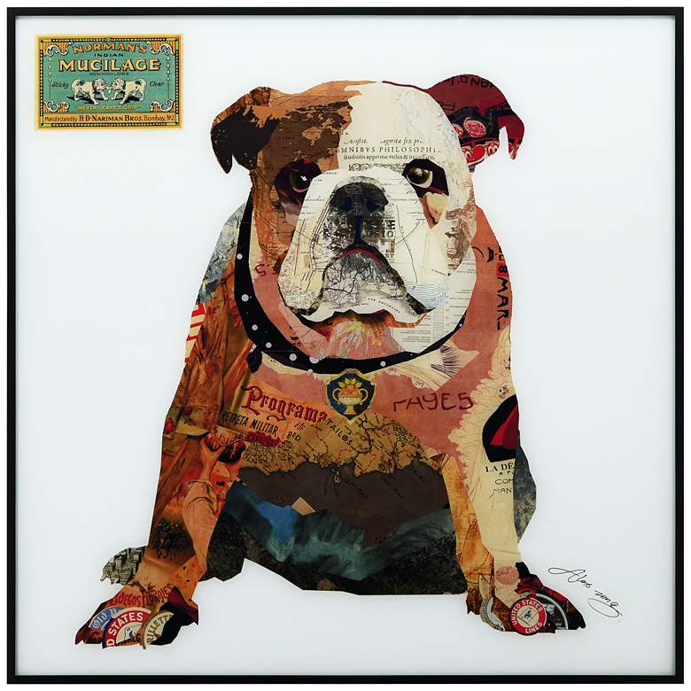 Image 1 Men's Best Bully 24" Square Reverse Printed Glass Wall Art
