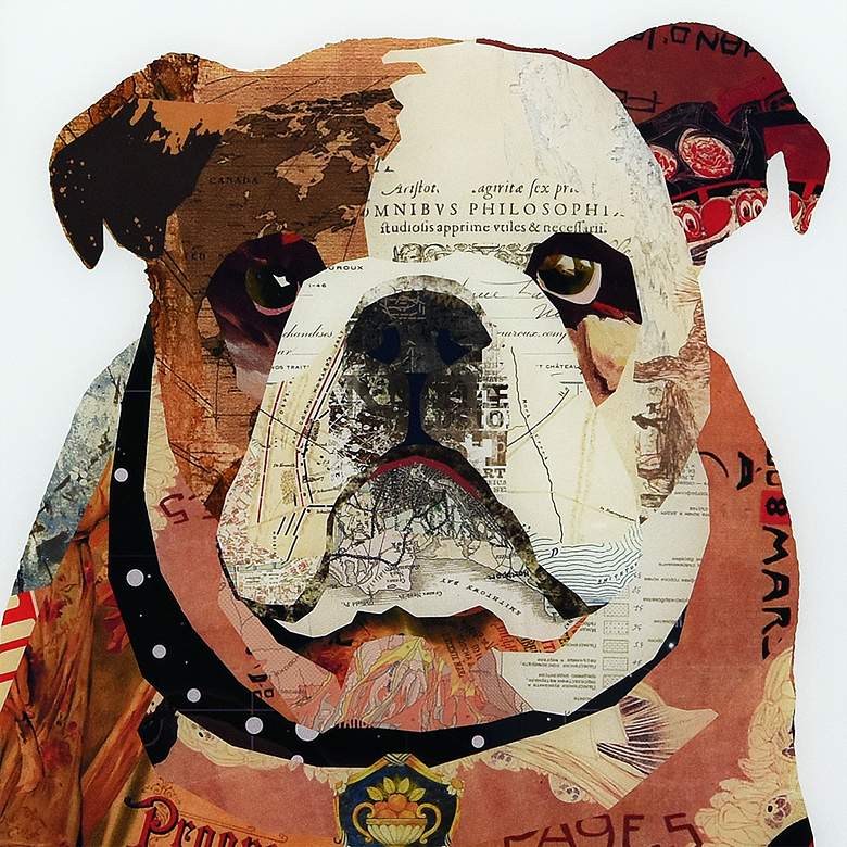 Image 2 Men's Best Bully 24" Square Reverse Printed Glass Wall Art more views