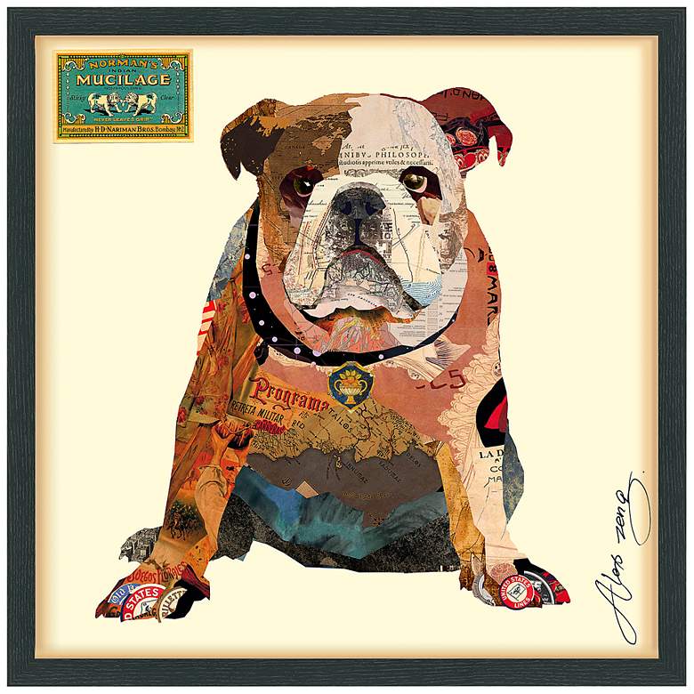 Image 2 Men's Best Bully 25"H Dimensional Collage Framed Wall Art