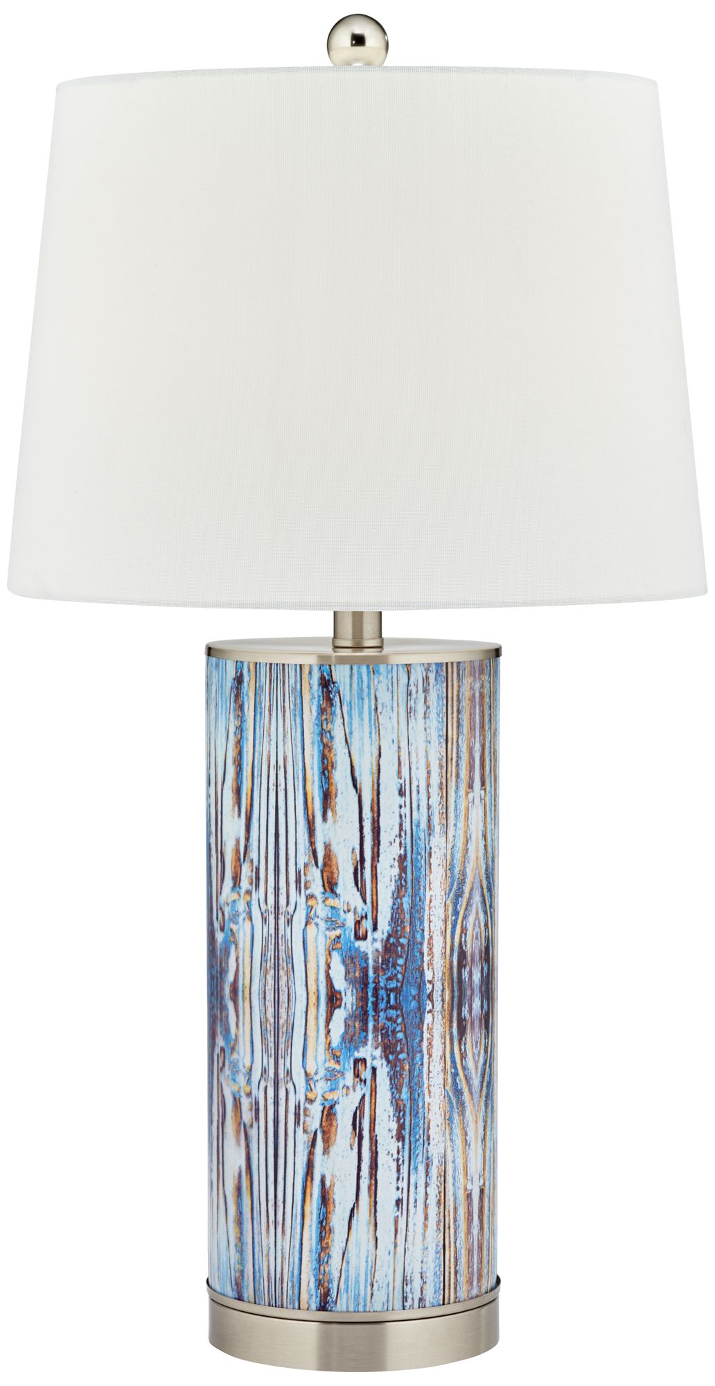 Mendes Modern Blue Glass Table Lamp With Night Light 288Y0 Lamps Plus   Mendes Modern Blue Glass Table Lamp With Night Light  288y0 