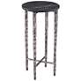 Mendez 24' Tall Cast Aluminum/Marble Accent Table