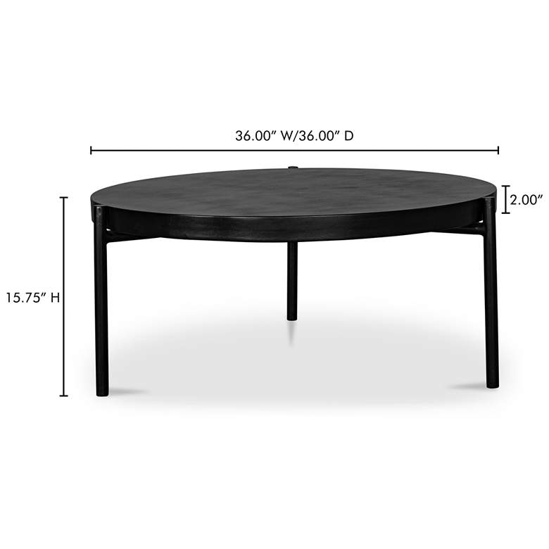 Image 5 Mendez Outdoor Coffee Table Black more views