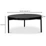 5_Mendez Outdoor Coffee Table Black more views