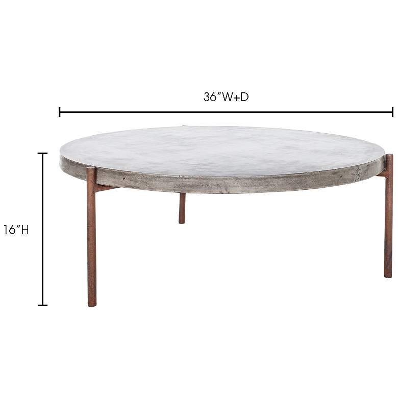 Image 4 Mendez Outdoor Coffee Table Dark Grey more views
