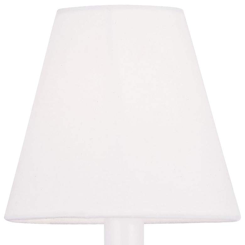 Image 2 Mendham 11 1/2" High Black Hand-Made Shade Wall Sconce more views