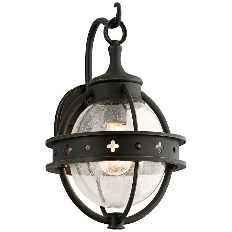 Image 1 Mendocino Collection 15" High Black Outdoor Wall Light