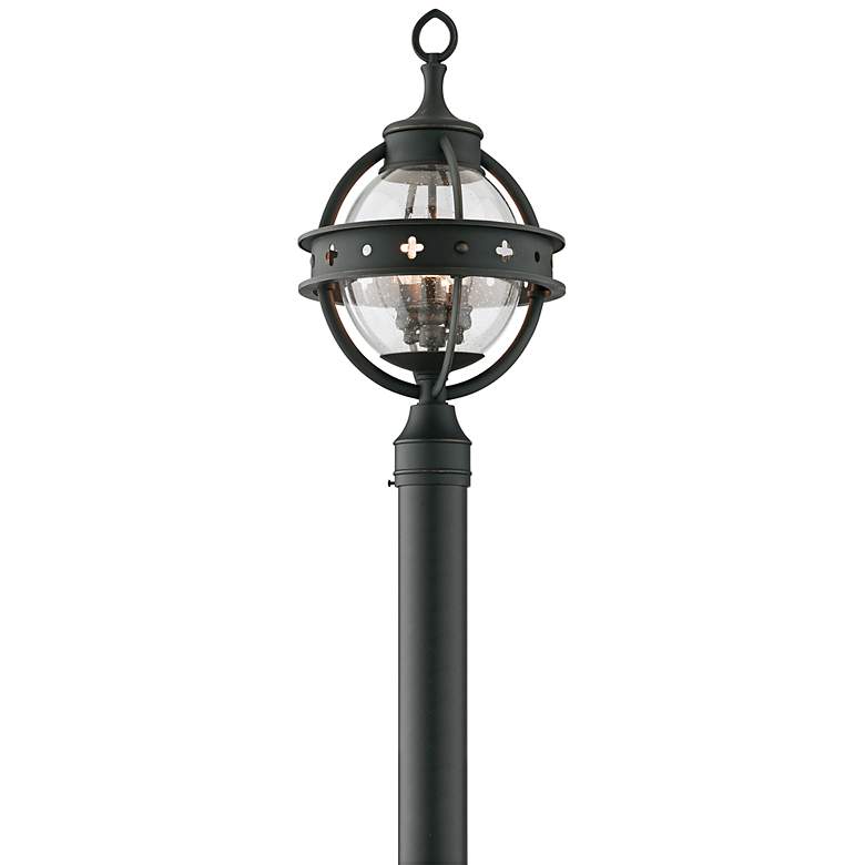 Image 1 Mendocino Collection 21 inch High Black Outdoor Post Light