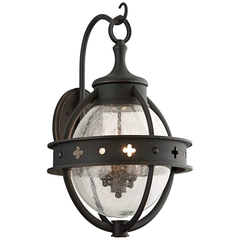 Image 1 Mendocino Collection 23 3/4 inch High Black Outdoor Wall Light