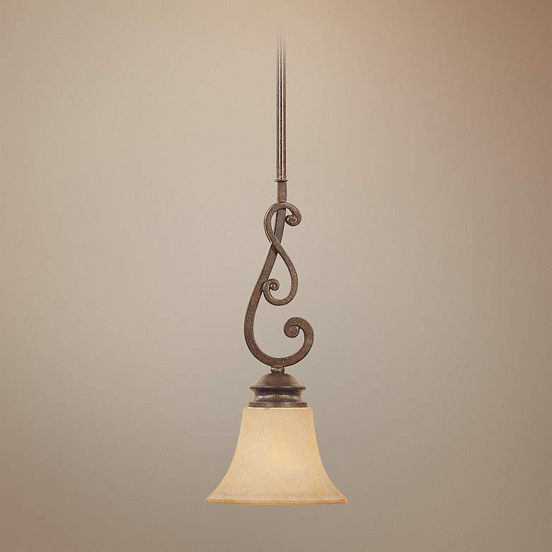 Image 1 Mendocino Forged Sienna Mini Pendant Chandelier