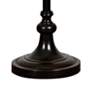 Menlo Bronze Swing Arm Floor Lamp with Cream Fabric Shade