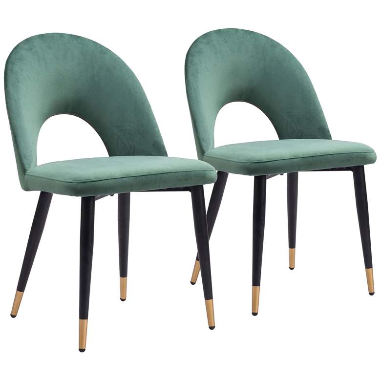 Image 1 Menlo Dining Chair (Set of 2) Green