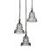 Menlo Park 13 3/4" Wide Textured Iron Multi Light Pendant
