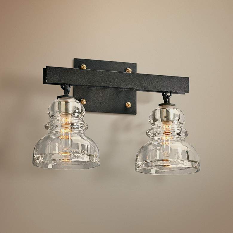 Image 1 Menlo Park 15 3/4" Wide Deep Bronze Bath Light